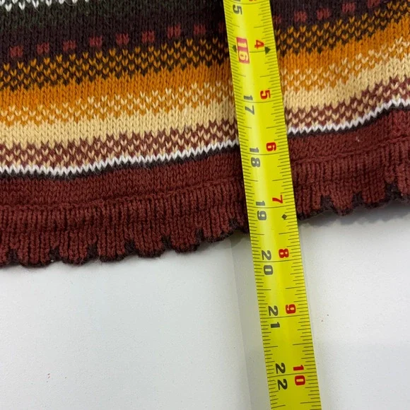 Vintage Striped Multicolour Cropped Cardigan - Picture 6 of 9